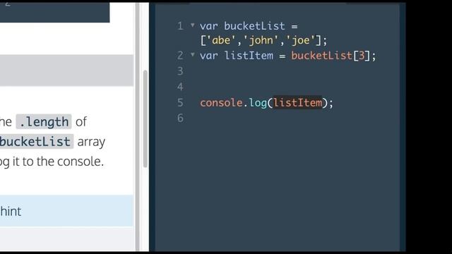 Learn Javascript 20117, Arrays, length property, Codecademy