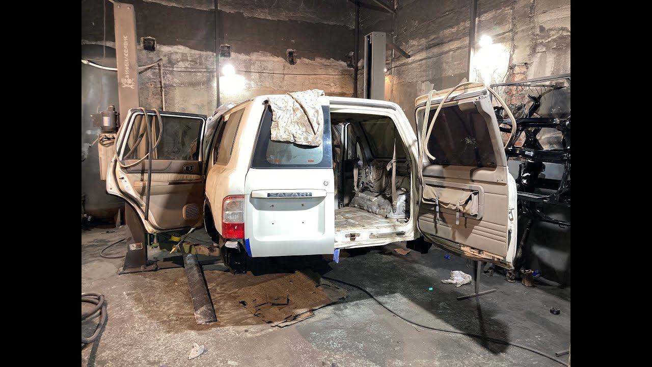 Пескоструй Nissan Safari Y61 "Порося" ч. 1 смотреть онлайн