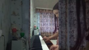 играю Контраданс (старинный танец) на пианино