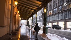 Как чистят снег в Кремле в Москве? /  Snow in Moscow