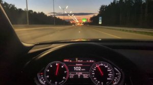 Audi A8 4.0 TFSI (Stage 1 550PS) 0-100 0-200 Acceleration