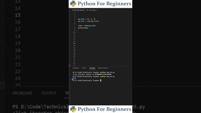 Using The Iterator Function In Python | Python For Beginners