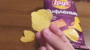 LAYS НОВИНКА РИФЛЕНЫЕ . ЛОСОСЬ В СЛИВОЧНОМ СОУСЕ