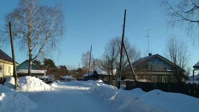 Демьяново улица Новая 01.03.2020. Подосиновский район Кировская область
