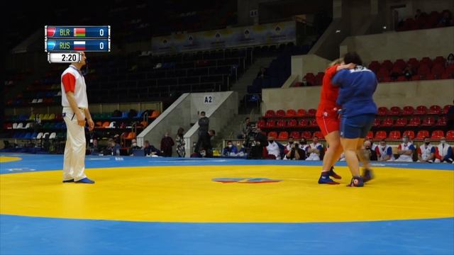 KANDRATSYEVA Maryia (BLR) vs ARTOSHINA Olga (RUS) - World SAMBO Cup 2021 - Kharlampiev Memorial