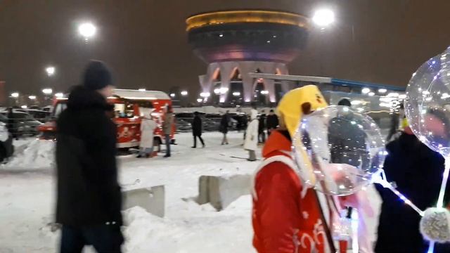 Открытие главной городской елки в Казани. Площадка у Чаши.