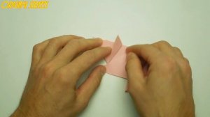 Оригами свинья из бумаги