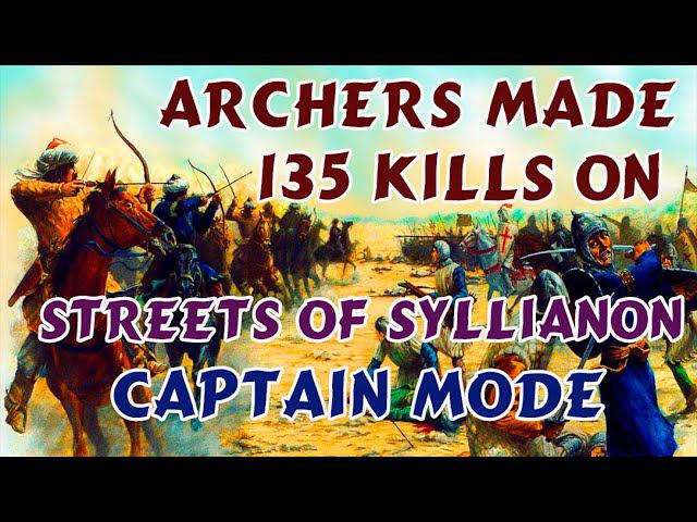 Mount and blade 2 Bannerlord Khuzait VS Vlandia archers made 135 frags on Streets of Syllianon смотреть онлайн