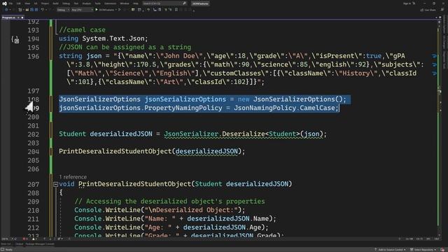 Deserialize JSON in C# смотреть онлайн