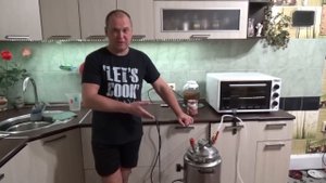 Домашняя тушёнка из свинины в автоклаве Вейн 23 литра на пару.