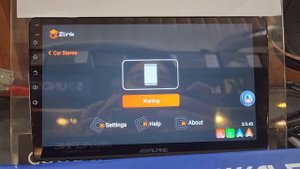 Alpine Android Car GPS Player INE-AX709 / 710  Turn ON CarPlay Android Auto Zlink