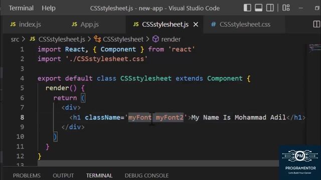 31 | CSS Stylesheets In React | External CSS | CSS React | Styling Component In React (Hindi/Urdu) смотреть онлайн