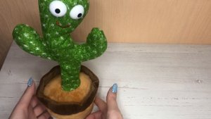 Распаковка с AliExpress/Танцующий и поющий кактус/Супер игрушка