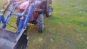 Небольшое испытание самодельного куна минитрактора.