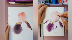 Детская акварель vs профессиональная ? или истинный художник и детскими красками нарисует ?