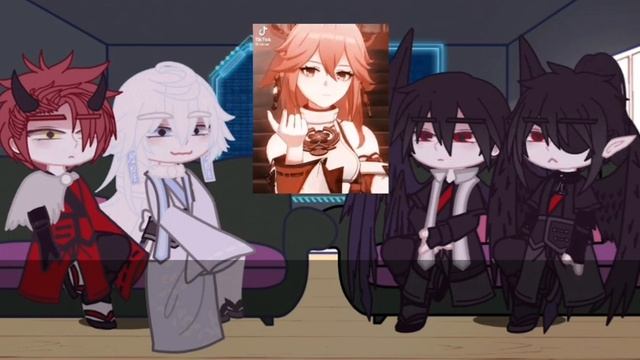 「⛩️」Soul of yokai react to F!y/n as Yae Miko •??/??/??• ⧼Otome Game⧽ смотреть онлайн