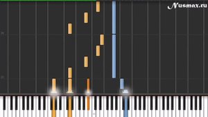 Мертвые Дельфины - На моей луне Piano Tutorial (Synthesia + Sheets + MIDI)