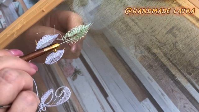 Люневильская вышивка от КУТЮР - МК  . Люневильская  гладь ,градиент #люневильскийкрючок