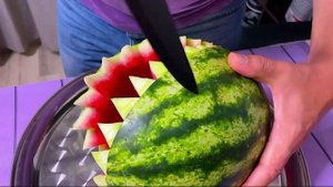 Гости были удивлены? Как я красиво нарезал и подал арбуз на праздничный стол.