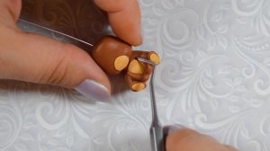 Мини МК Медведь из полимерной глины FIMO/polymer clay tutorial