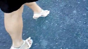 High heels walking
