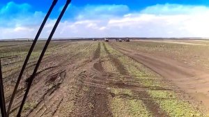 Уборка подсолнечника на АКРОС 585 в мае 2016 года.