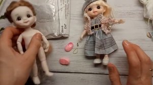 Новая шарнирная кукла 16 см с Алиэкпресс + набор одежды.