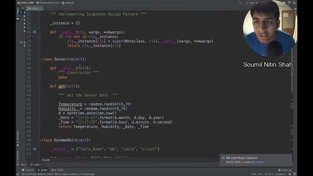 How I use facade and singleton Design Pattern with Metaclasses to upload IoT data on DynamoDb AWS смотреть онлайн
