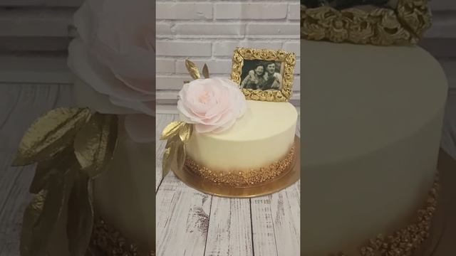 Торт на золотую свадьбу. смотреть онлайн