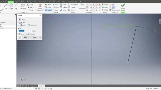 How to rotate in inventor || Rotate in autodesk inventor