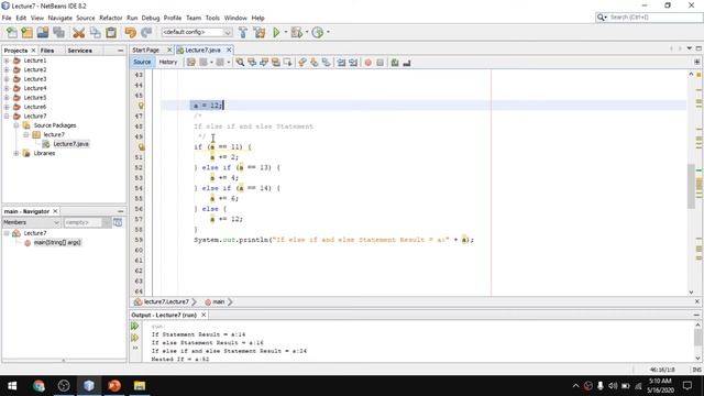 Java Tutorials 7 - Java Control Structure if-else and nested-if