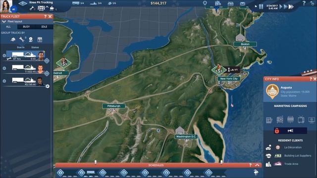 TransRoad:USA Lets Play #6 - Doubling the Company Size - TransRoad:USA Gameplay смотреть онлайн