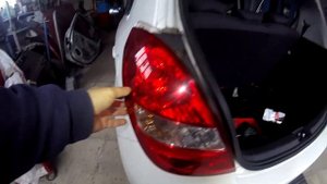 Hyundai i20  How to replace rear tai light