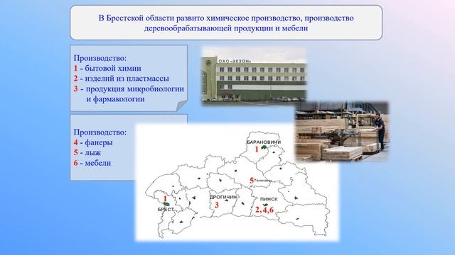 Области и город Минск. Тема 43. Брестская область