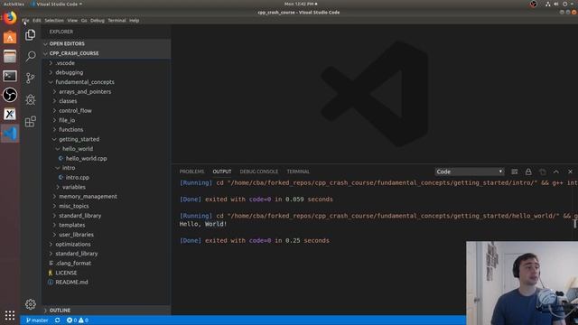 C++ Crash Course (v2): Visual Studio Code смотреть онлайн
