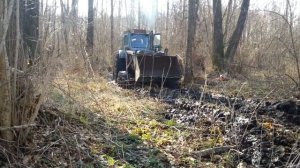 Работа на Болоте Трактор Т-40АМ Турбо