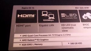 Хороший бюджетный вариант ноутбука или Acer Aspire ES 15 ES1-523-41YF