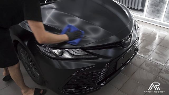 TOYOTA CAMRY ЕЩЁ молодёжнее? Полная оклейка в матовый полиуретан. смотреть онлайн