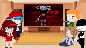 Sonic.EXE - Fnf React To Rewrite V2 || Trinity (Sonic/Lord X/Best Part)