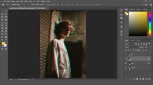 How to Create Glitch effect in photoshop 6th way with Blending mode  glitch effect #glitch #PSeffec