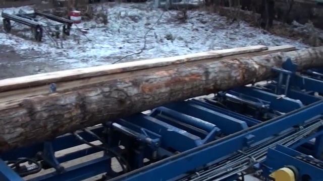 Распиловочный комплекс на базе ленточно-пильного станка Титан 900 Авто смотреть онлайн