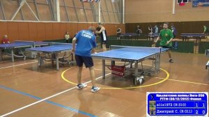 Alexey LOBANOV vs Dmitriy SEBEKIN FINAL Moscow, Krylatsky Hills, League-350 Table Tennis