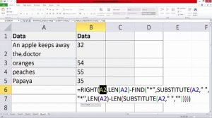 Excel Formulas and Functions : How to EXTRACT the Last word from the sentence?