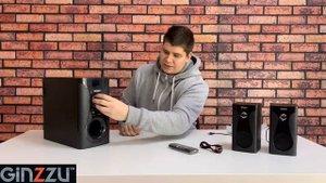 Обзор на мультимедийную акустическую систему 2.1 с Bluetooth от GINZZU. Model: GM-425.