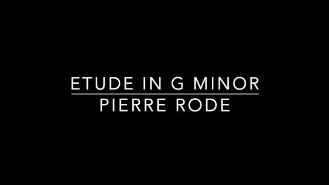 Etude in G Minor - Pierre Rode смотреть онлайн