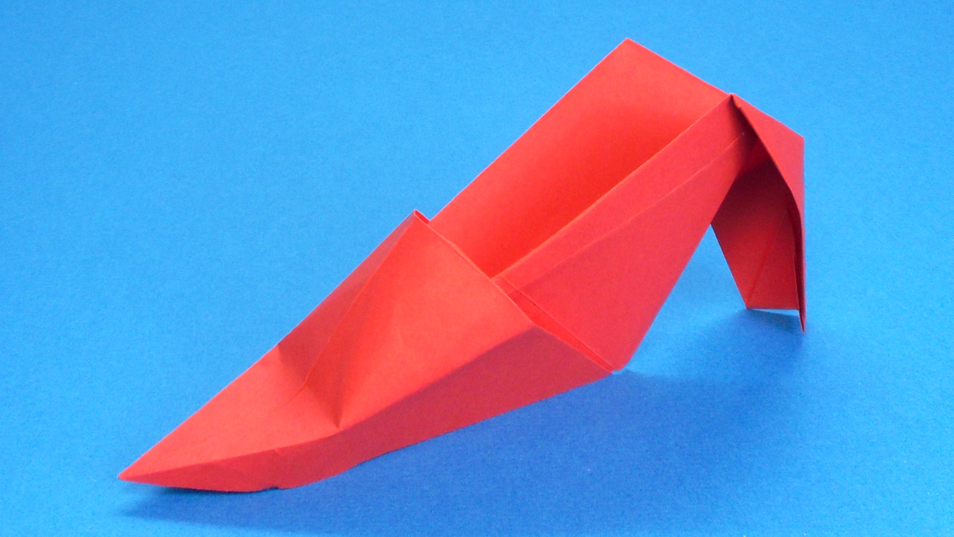 Как сделать Туфельку из бумаги | Оригами Туфли своими руками | Бумажная Обувь без клея