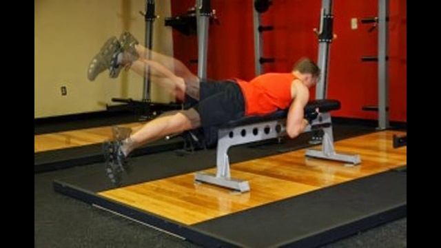 Махи ногой лежа на скамье смотреть онлайн