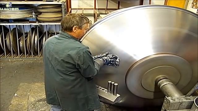Fast Extreme Big Metal Spinning Process Working, Amazing CNC Metal Spinning Machine смотреть онлайн