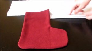 Как сшить Новогодний Сапожок для подарков - 15 минут и готово!