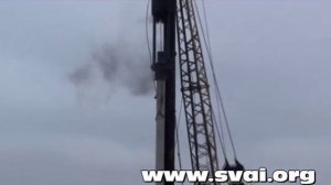 Забивка составной сваи